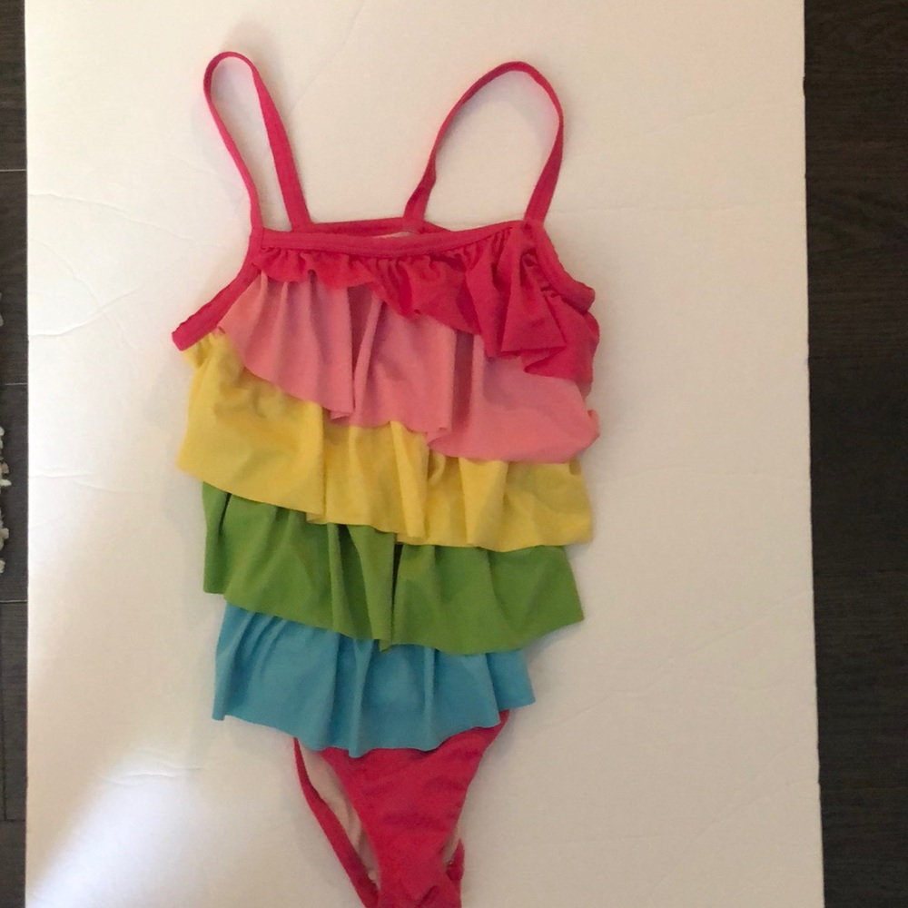 Gymboree ruffle swim suit size 10